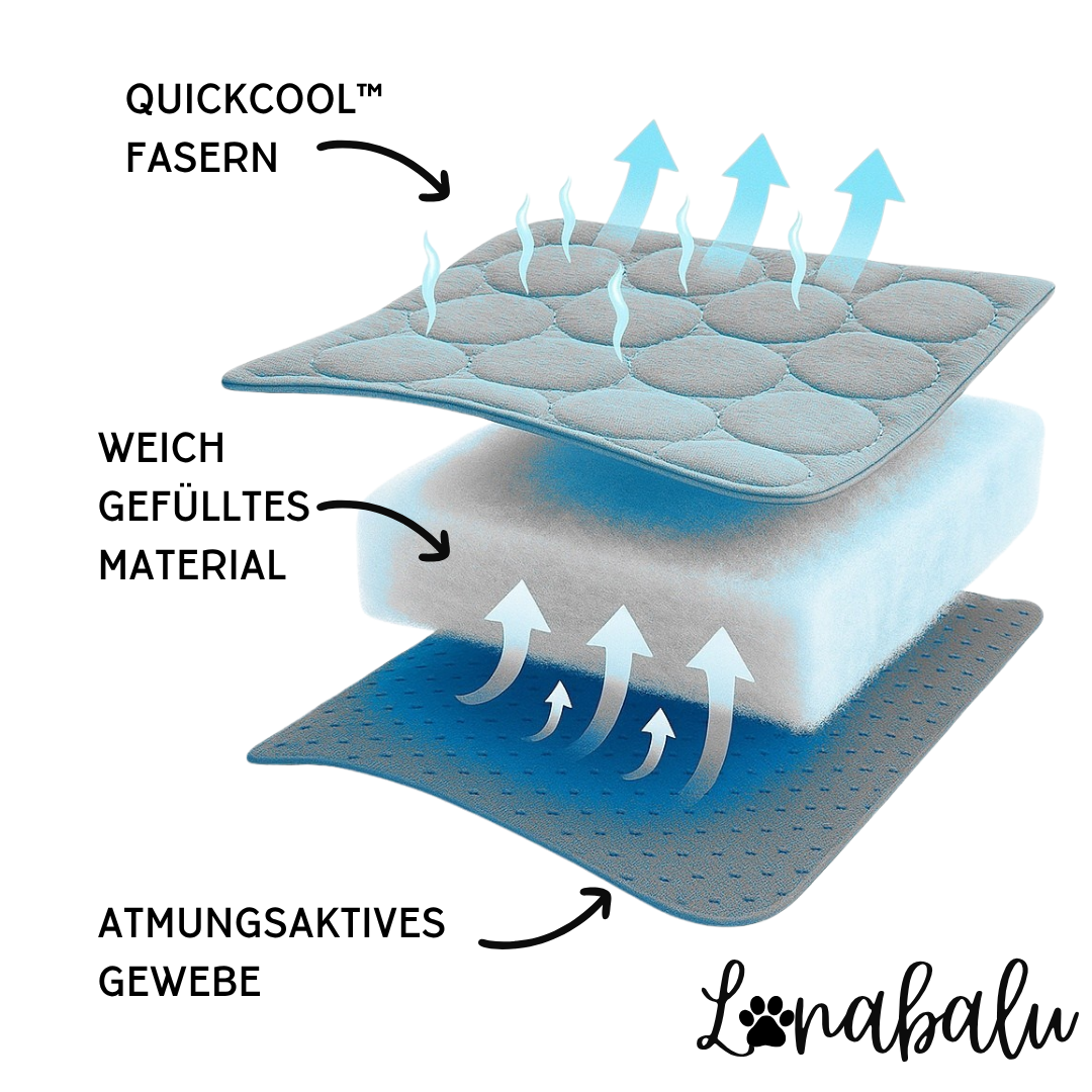 QuickCool™ Pro - Die innovative Kühlmatte für Hunde