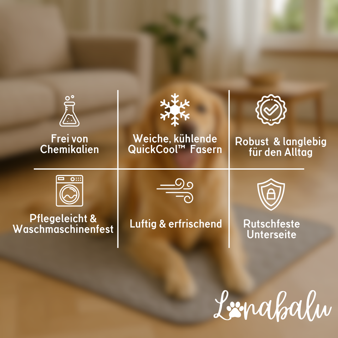 QuickCool™ Pro - Die innovative Kühlmatte für Hunde