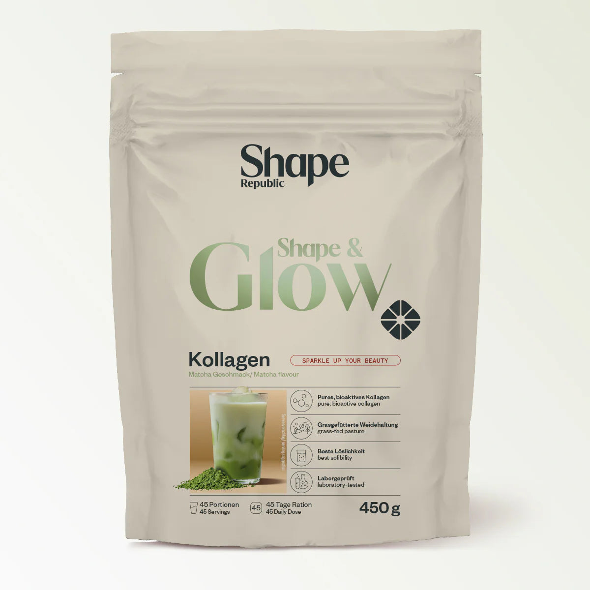 Premium Bio Kollagen Matcha